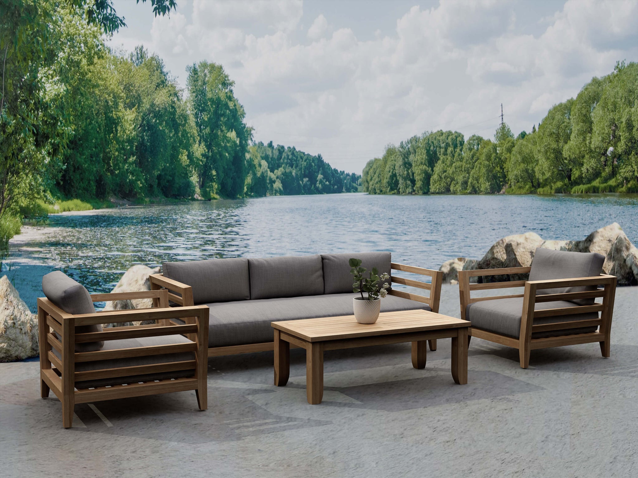 Cordoba 4 Piece Deep Seating Set