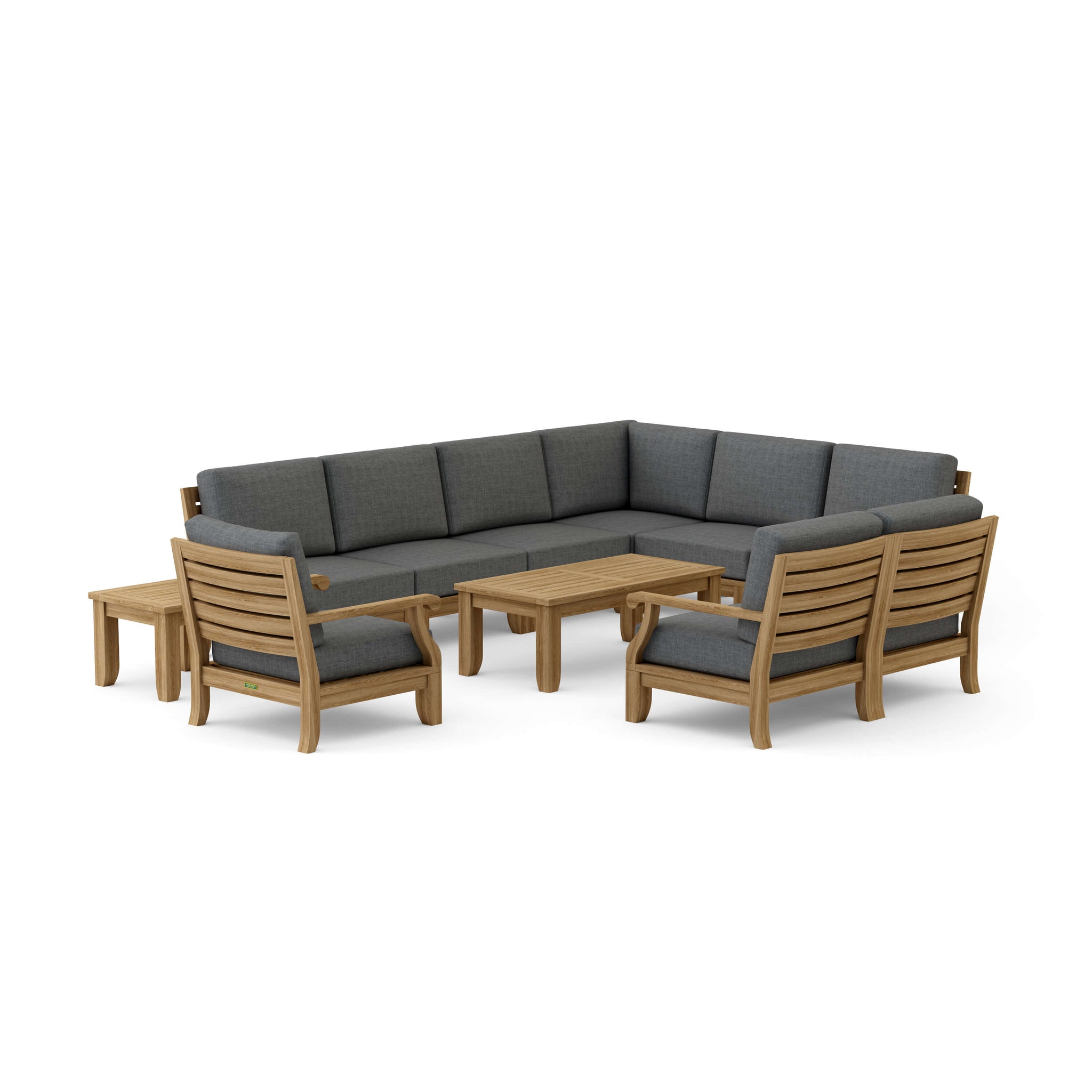 Riviera Modular Deep Seating Set for High-End Outdoor Relaxation Set