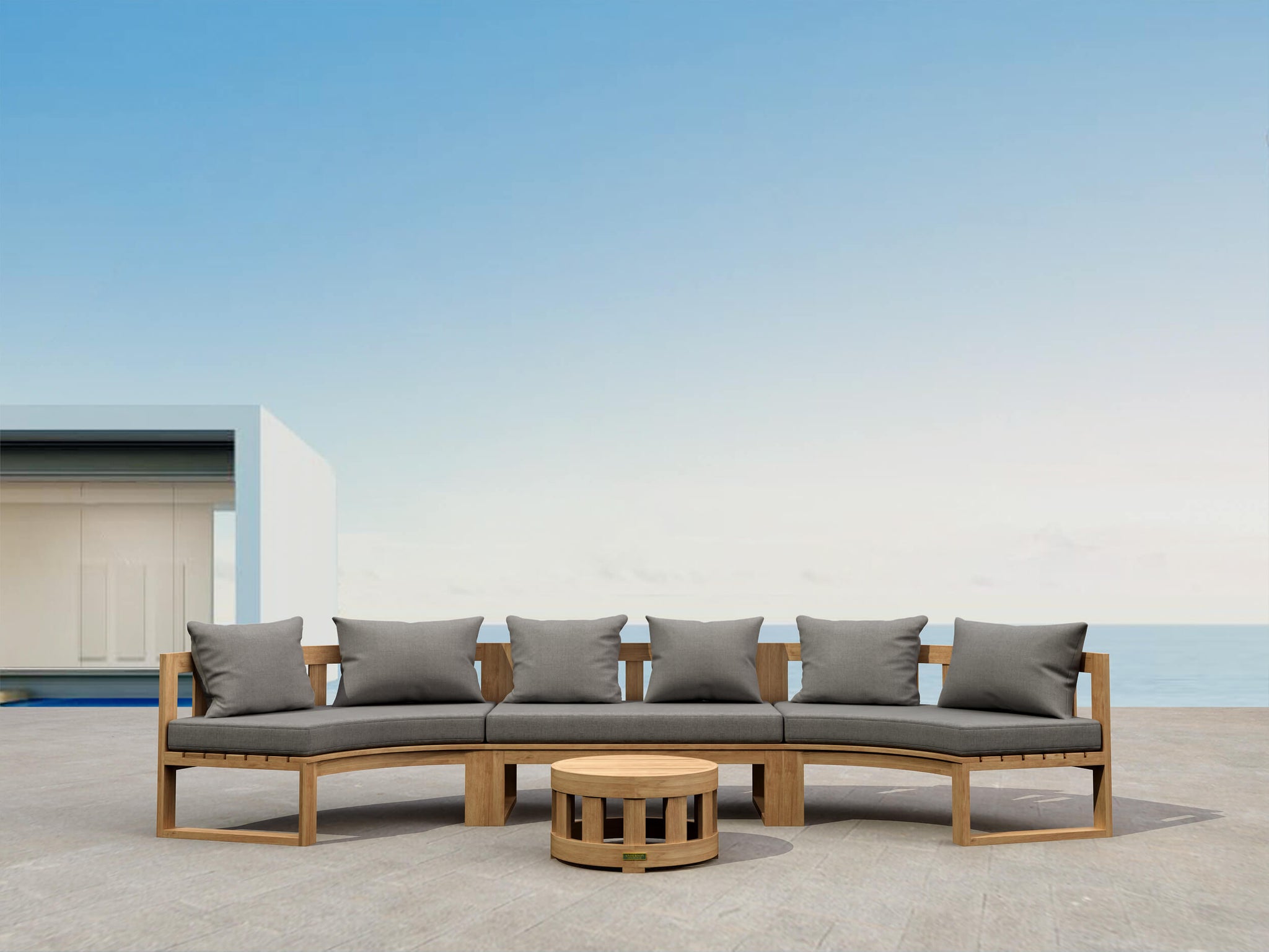 Circular Modular Set for Small and Large Outdoor Areas Set