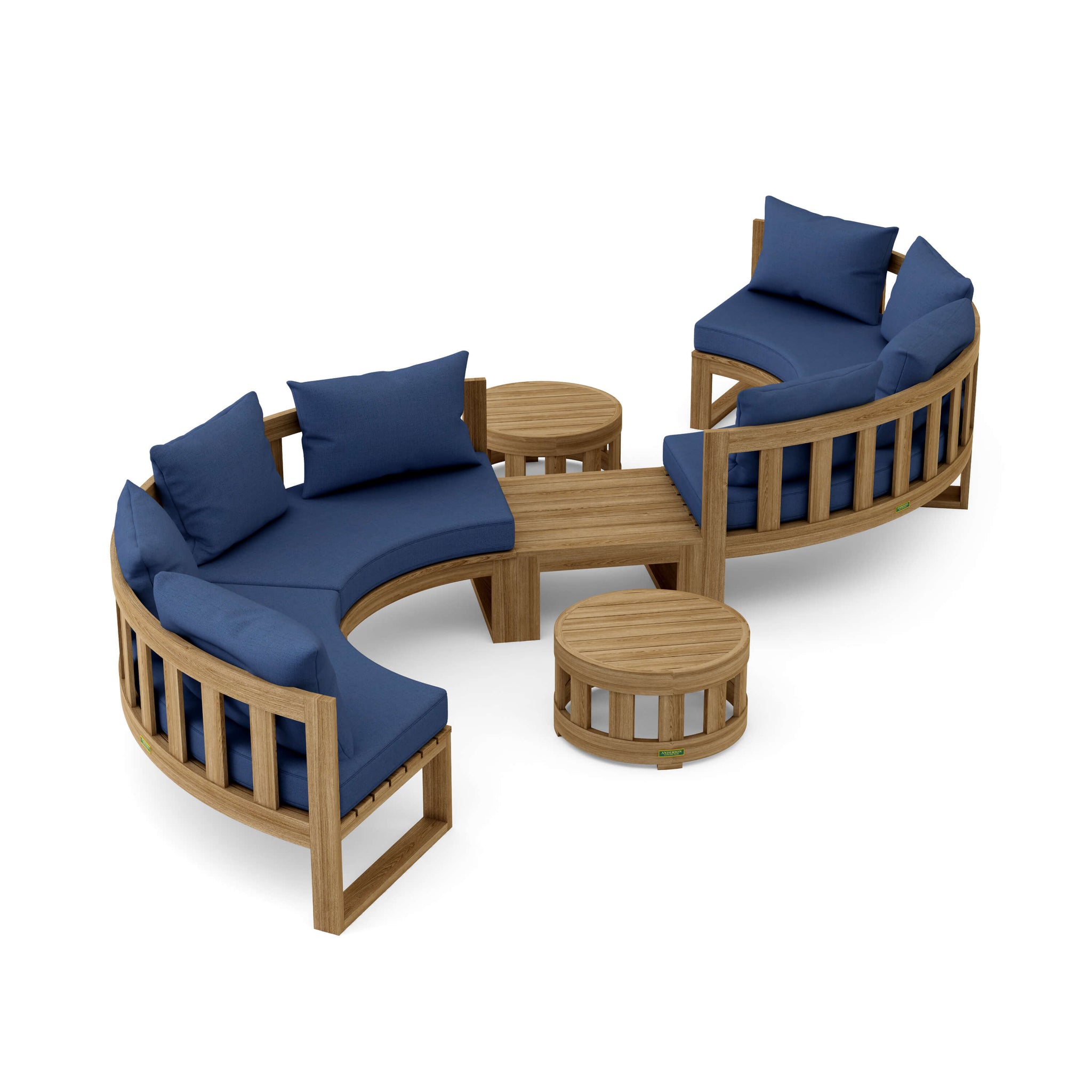 Circular Modular Deep Seating for Any Outdoor Setting Set