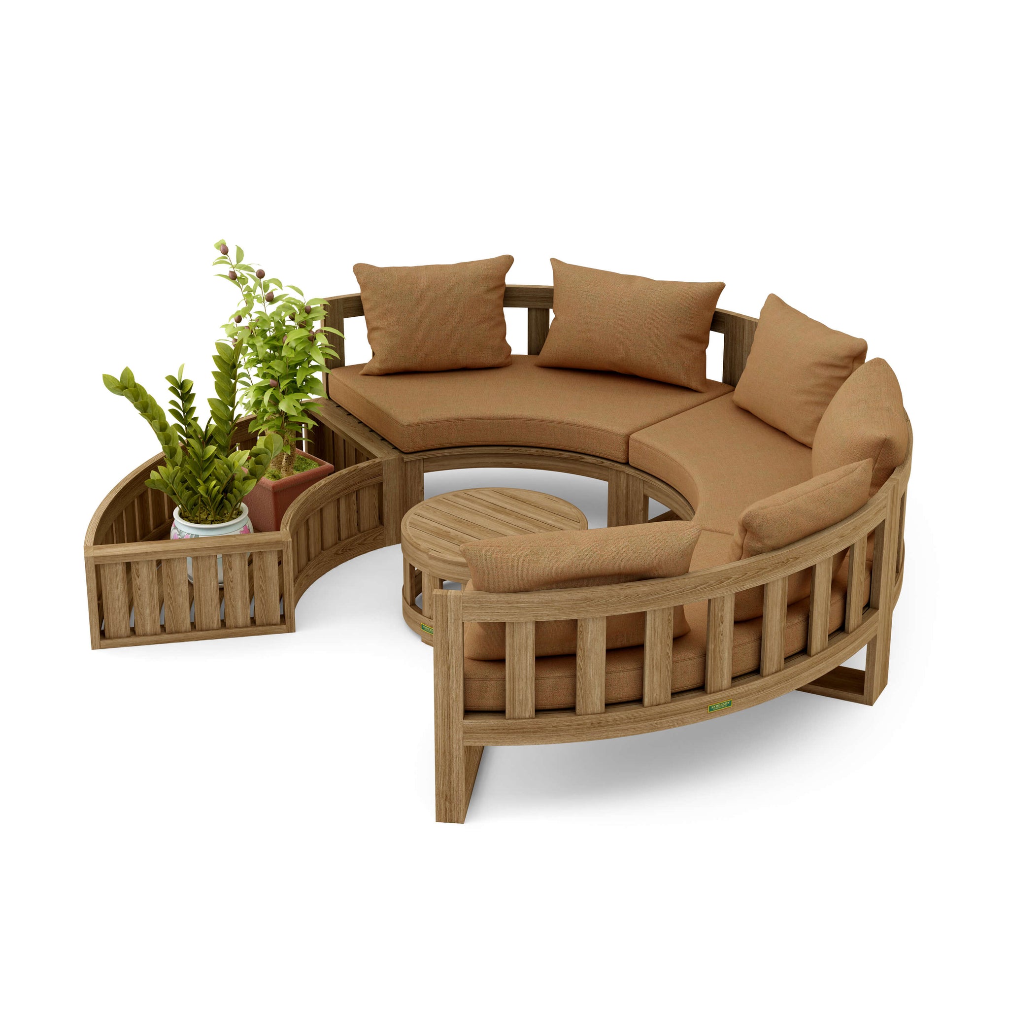 Circular Modular Deep Seating Set