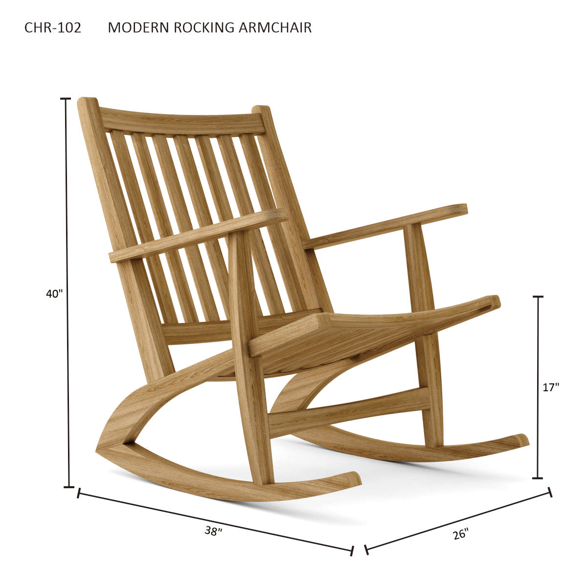 Modern Rocking Armchair
